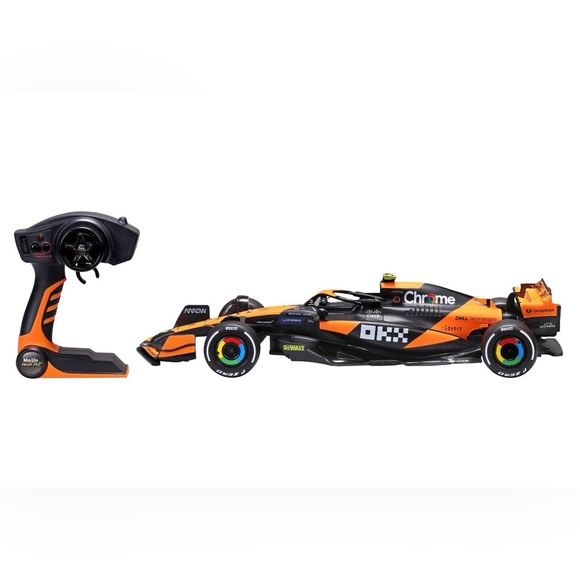 Maisto Formula 1 R/C 1:10 McLaren Lando Norris #4 EXTRA  McLaren Lando Norris 1:10 Formula 1 Racing RC, 2 Speed R/C Motor 4 Racers